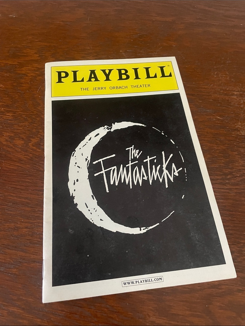 Playbill The fantasticks Program - Broadway 2012 with Aaron Carter